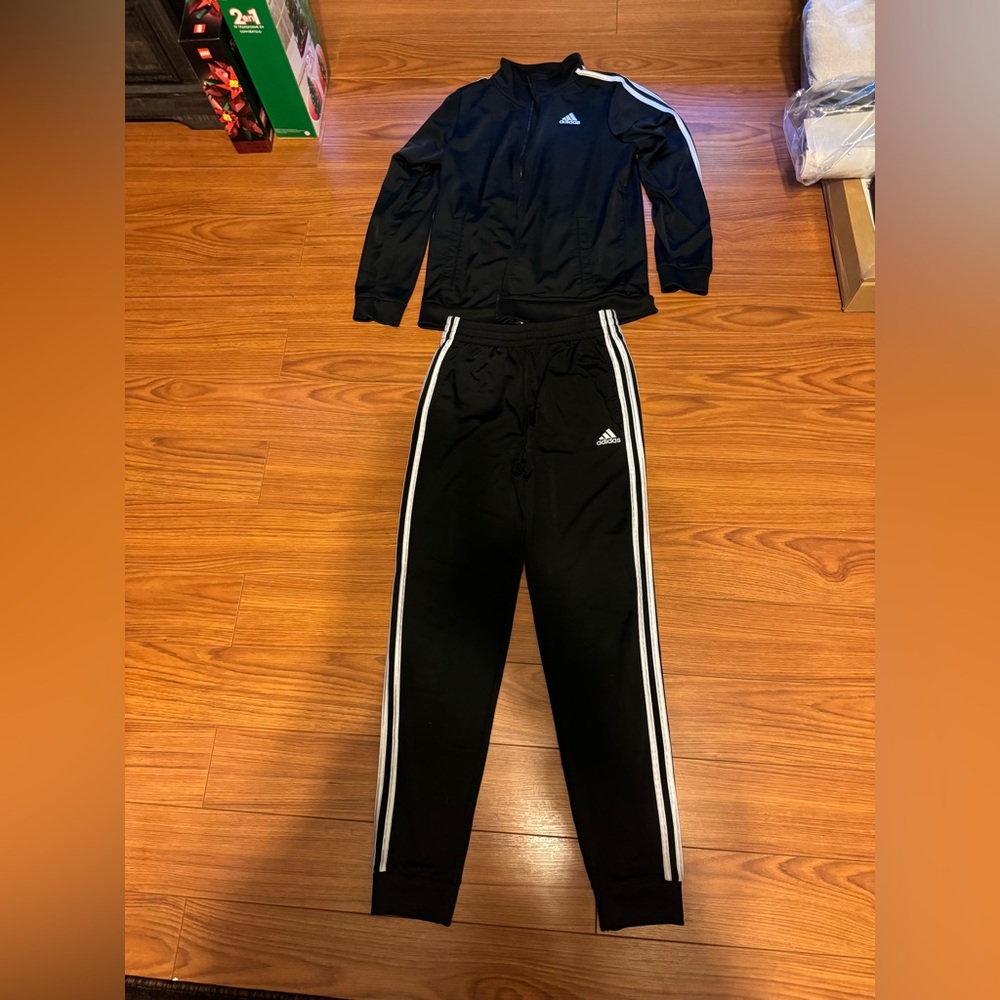 Adidas - Track Suit - Both Jacket & Pants - Size Lg (14/16) - Juniors